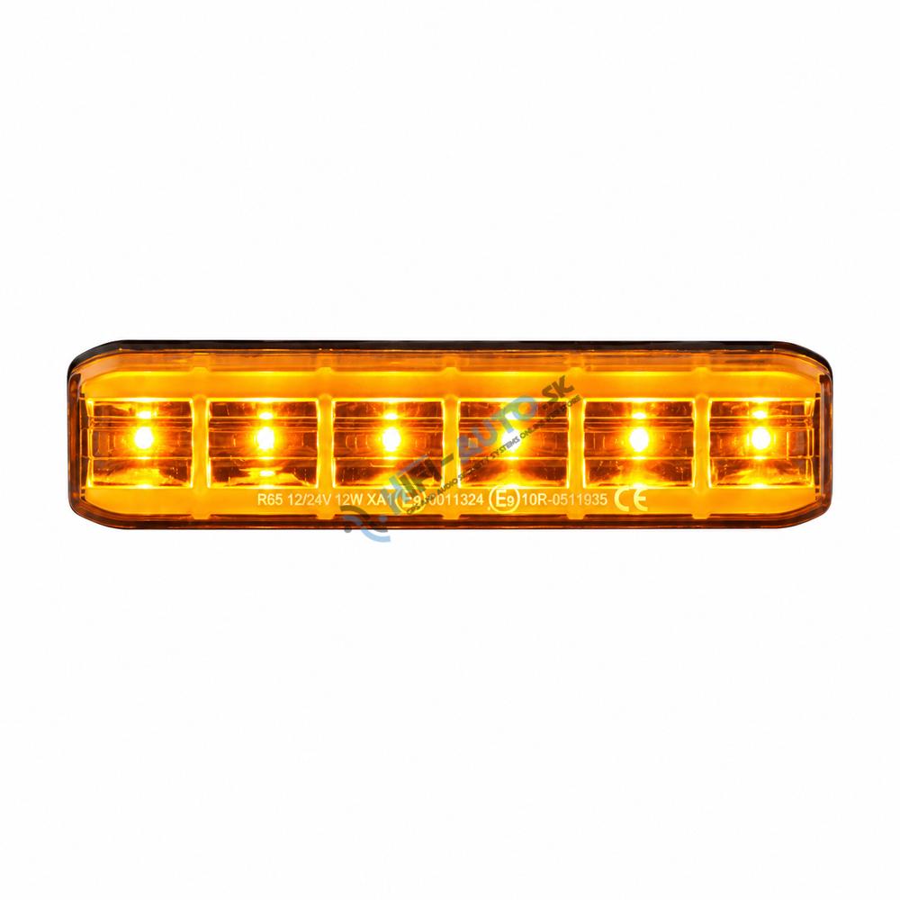 PREDATOR 6x3W LED, 12-24V, oranžový, flexibilný, ECE R65