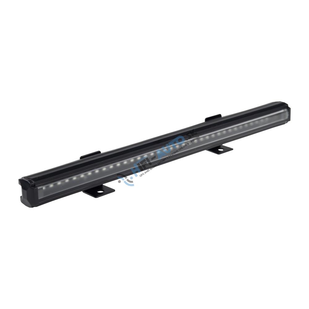 Gumové výstražné LED svetlo vonkajšie, modro-červené, 12/24V, 340mm
