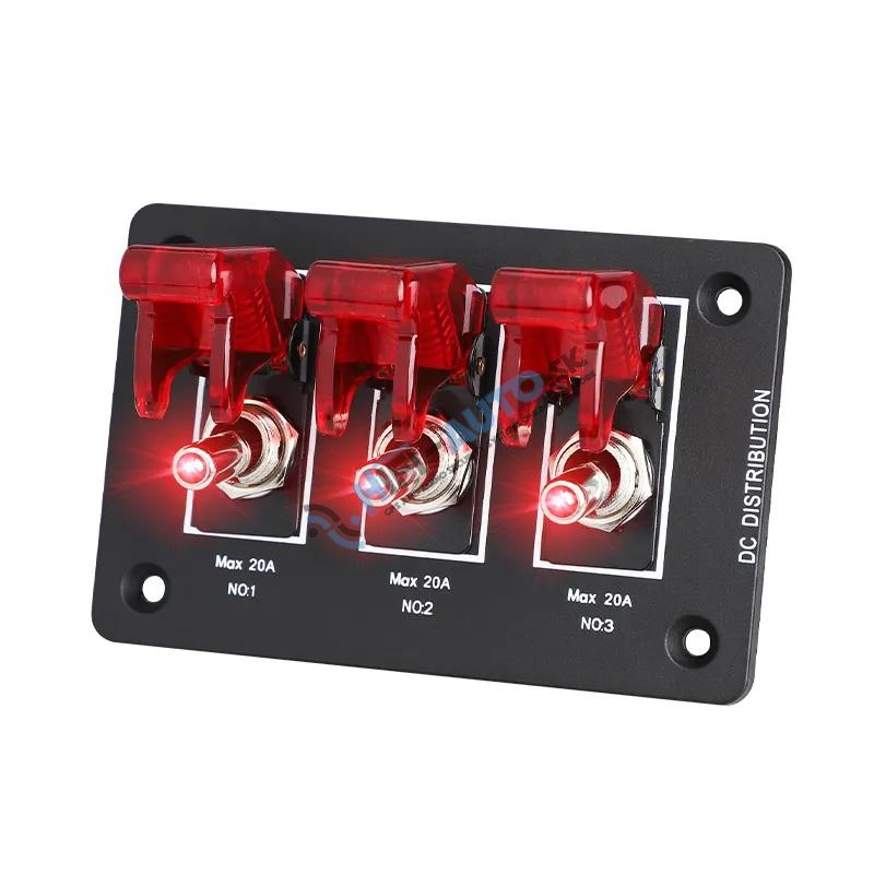 Panel s 3x spínačom 12/24V