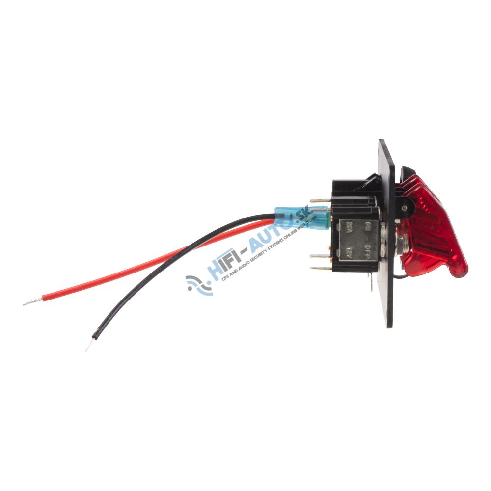 Panel s 2x spínačmi + 2x USB, 12V
