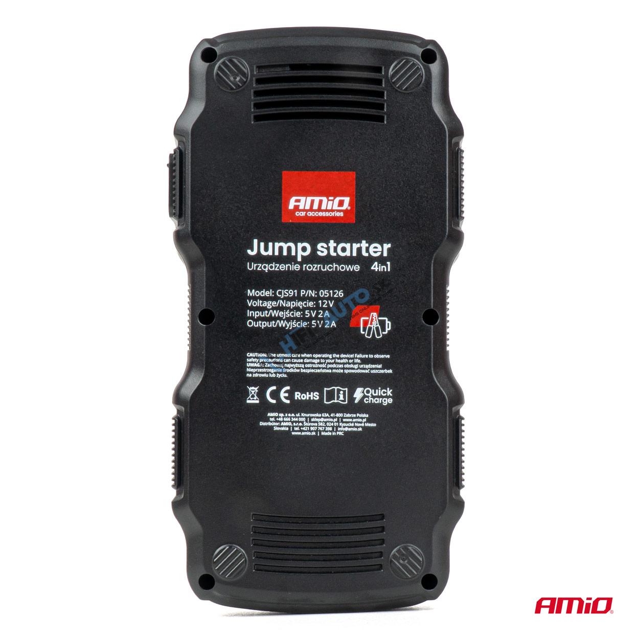 Štartovací zdroj 4v1, 12V 17Ah 900A 4in1