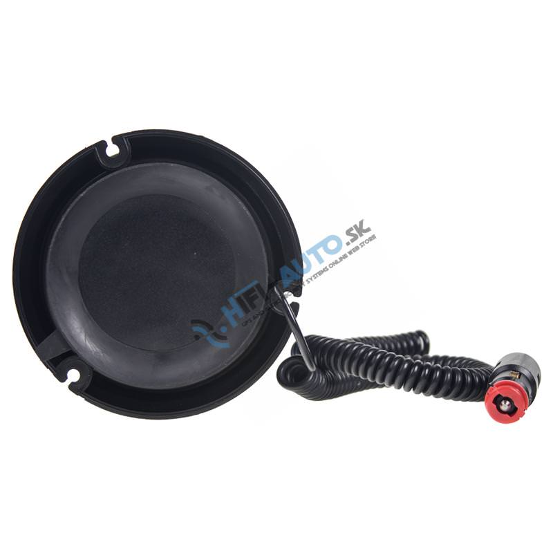 LED maják, 12-24V, modrý magnet, 80x SMD5050, ECE R10