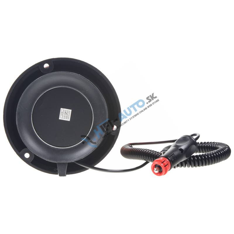 Halogen maják, 12 a 24V, oranžový magnet, ECE R65