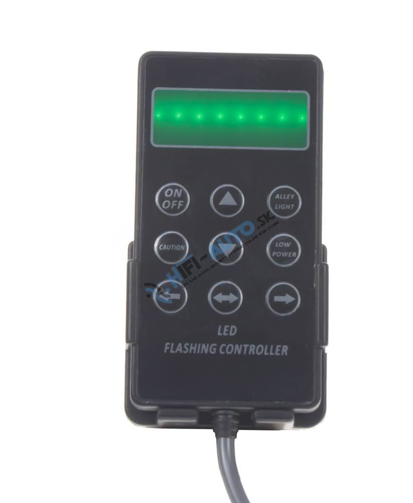 LED svetelná alej, 32x3W LED, oranžová s displejom 910 mm, R65