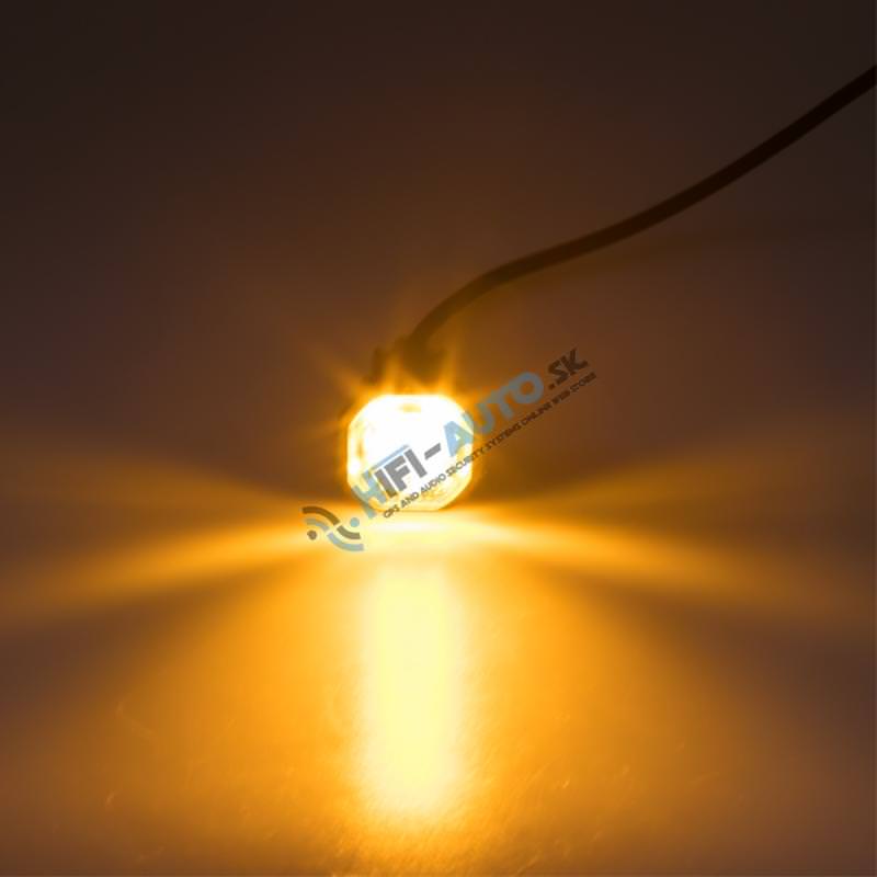 PROFI výstražné LED svetlo vonkajšie, oranžové, 12-24V, ECE R65