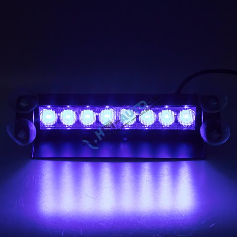 PREDATOR LED vnútorný, 8x3W, 12-24V, modrý, 240 mm