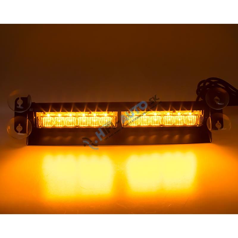 PREDATOR LED vnútorný, 12x3W, 12-24V, oranžový, 353 mm, ECE R10