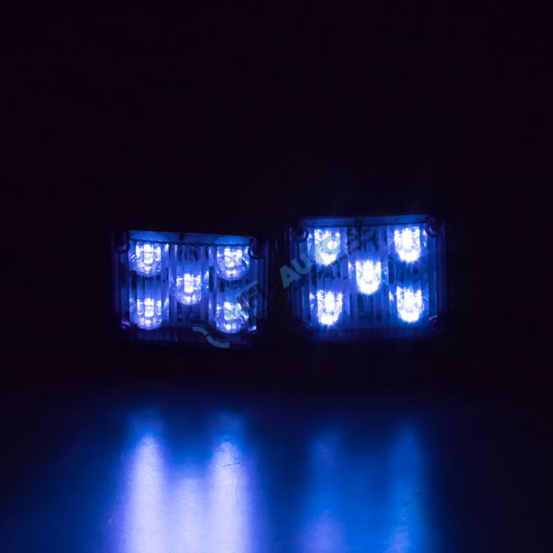 x PREDATOR LED vnútorný, 12V, 10x LED 1W, modrý