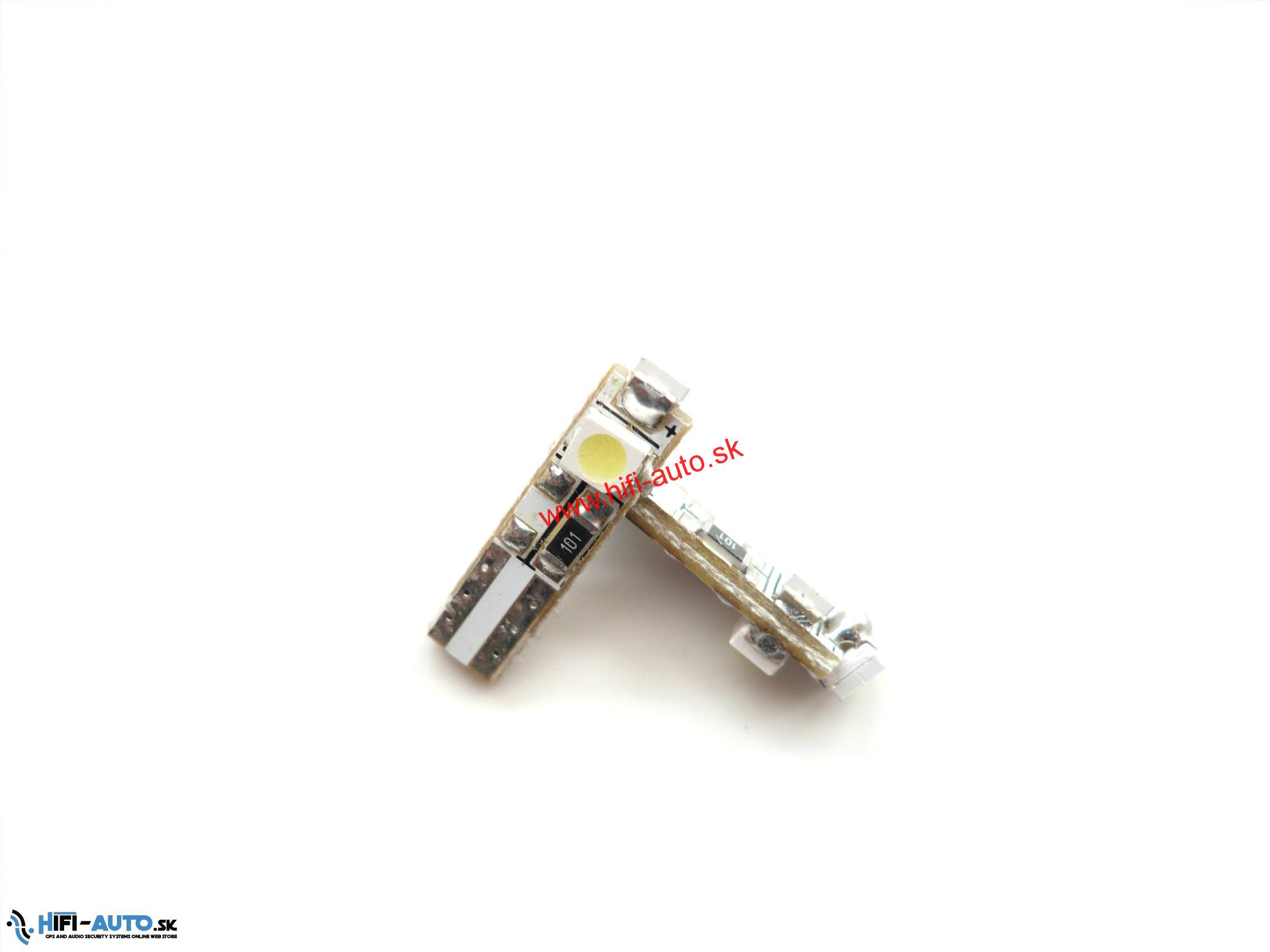 Autožiarovka T5, 3xled, biela, 5050 SMD