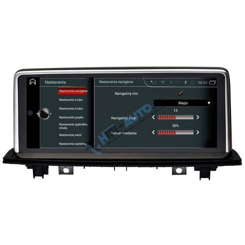 ANDROID 15 BMW X1 F48 autorádio