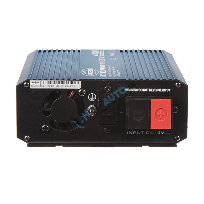 Sínusový menič napätia z 12/230V + USB, 400W