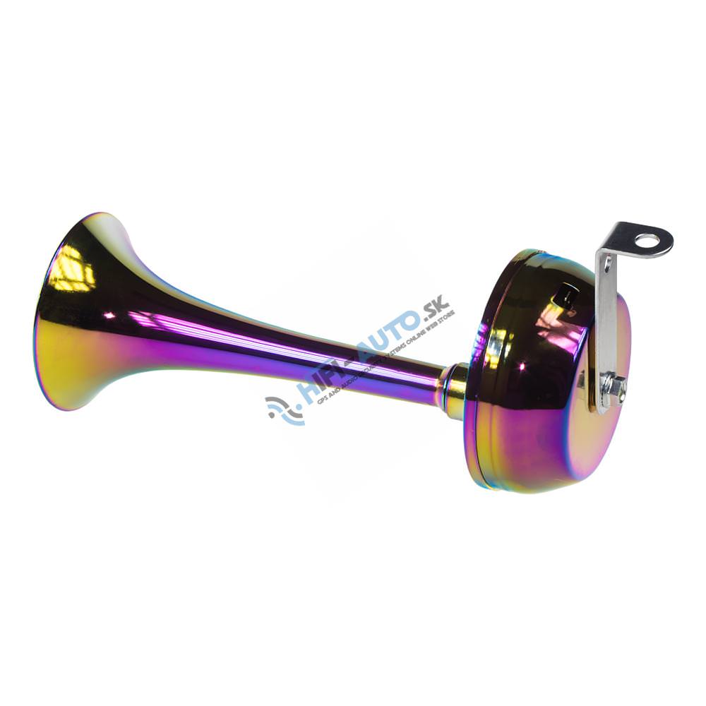 Singl-fanfára 320mm, chróm-dúha, 24V, elektromagnetická, nízky tón