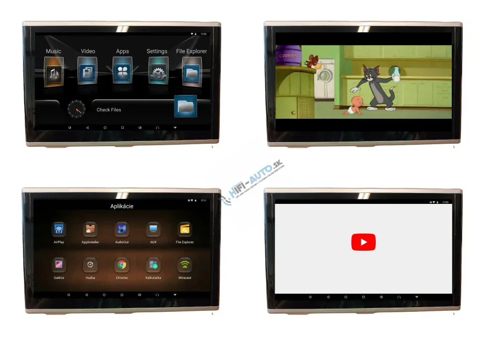 ANDROID 10,1” 4k monitor na opierku WIFI, USB, BT