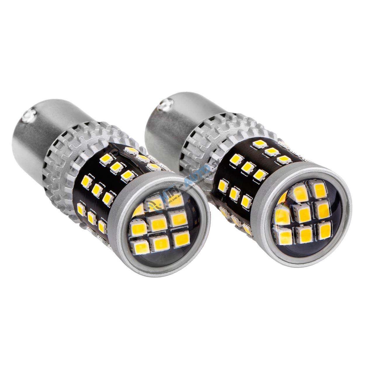LED žiarovka BA 15S CANBUS 2016 39SMD 1156 P21 R10W biela 12V/24V 