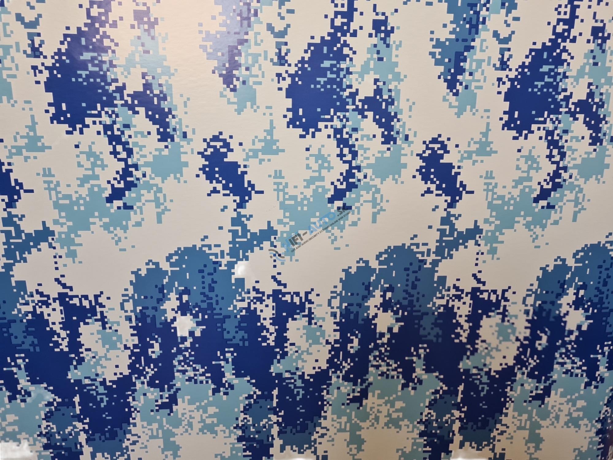 Modrá minecraft fólia (air free bubbles)