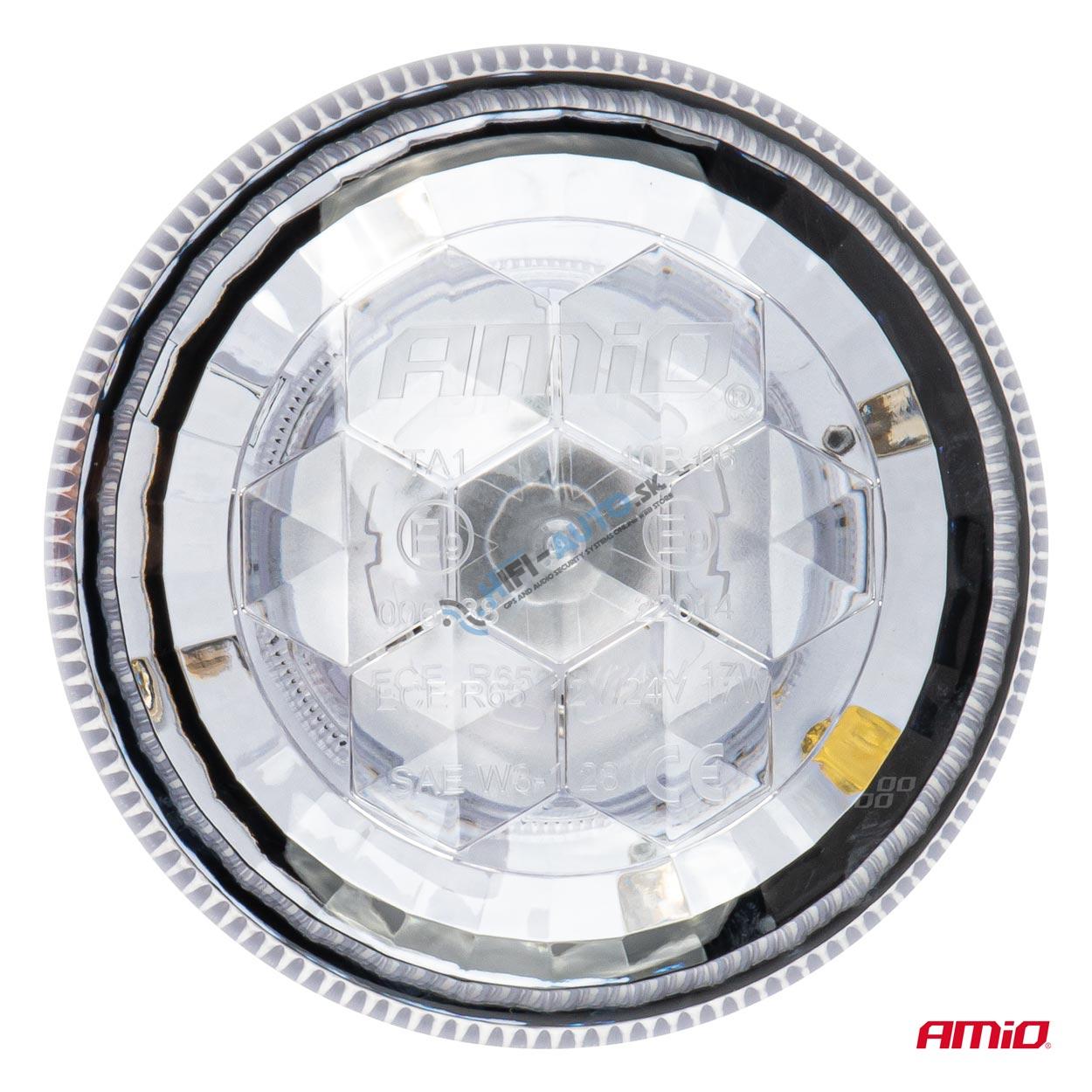 Výstražný maják W25m Magnet / 3 skrutky R65 R10 24LED 12/24V IP66
