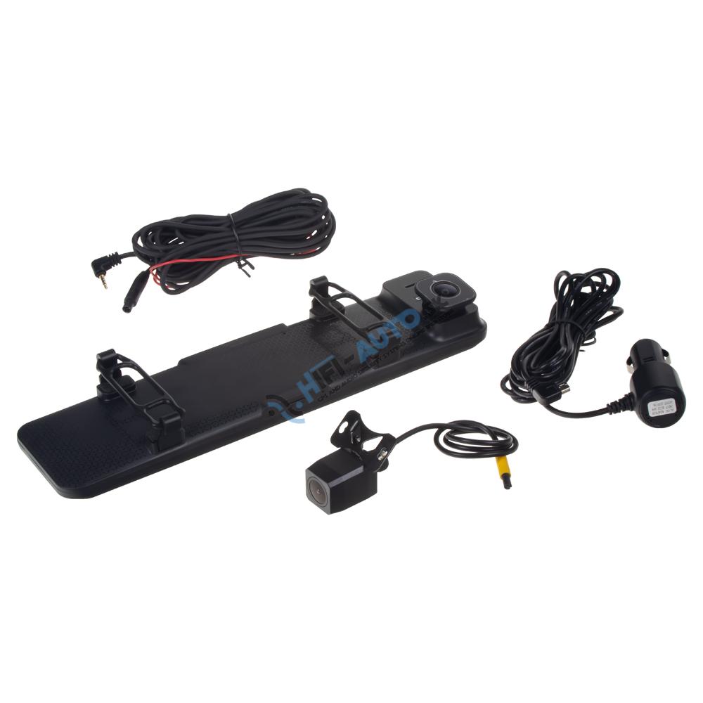 LCD monitor 11,26" s dual DVR kamerou v zrkadle pre montáž na zrkadlo, 4K + 1080P