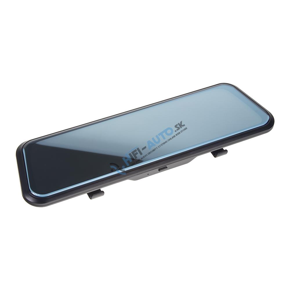 Monitor 9,66" s Apple CarPlay, Android auto, Bluetooth, Dual DVR v zrkadle pre montáž na zrkadlo