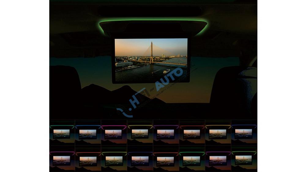 Stropný LCD monitor 13,3" sivý s OS. Android HDMI / USB, diaľkové ovládanie so snímačom pohybu