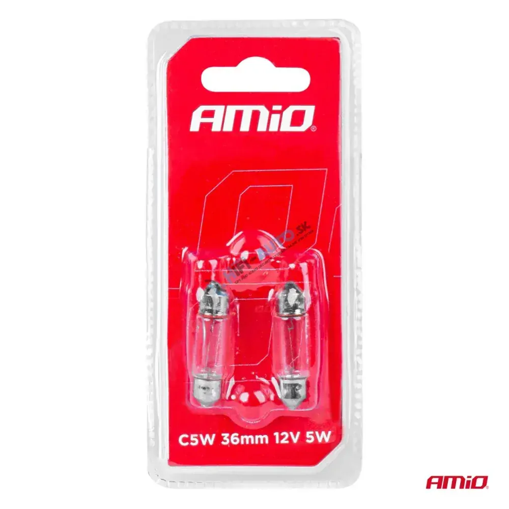 Halogénové žiarovky C5W Festoon SV 8,5-8 36mm 12V 2ks blister
