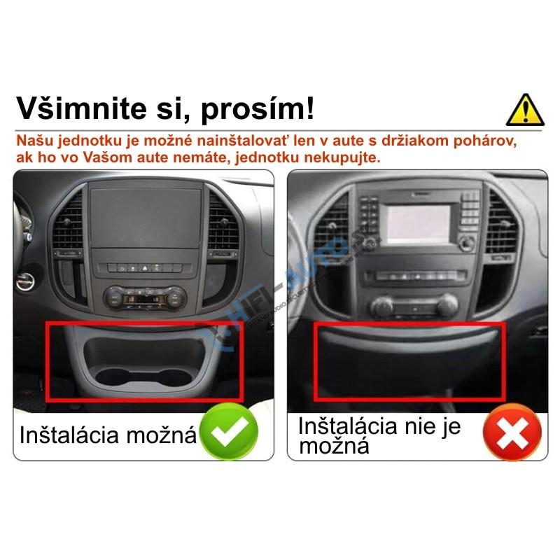 ANDROID 15 Mercedes Vito W447 TESLA style autorádio