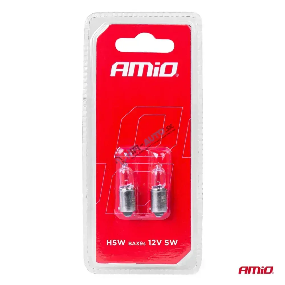 Halogénové žiarovky H5W 12V 5W BAX9S white 2ks blister 