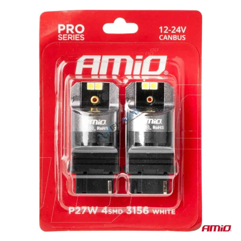 LED CANBUS PRO series 3156 P27W 4x3030 SMD White 12/24V
