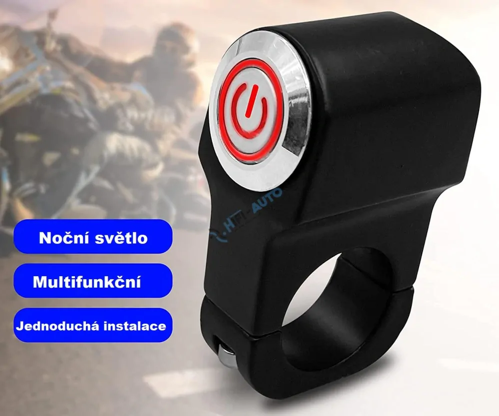 Spínač svetiel/predátorov/zvukových systémov na motocykel