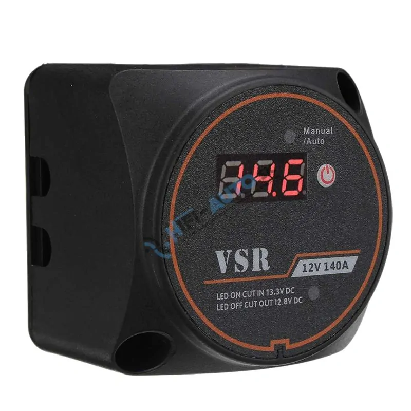 Automatické relé na dobíjanie druhej batérie 12V/140A s voltmetrom
