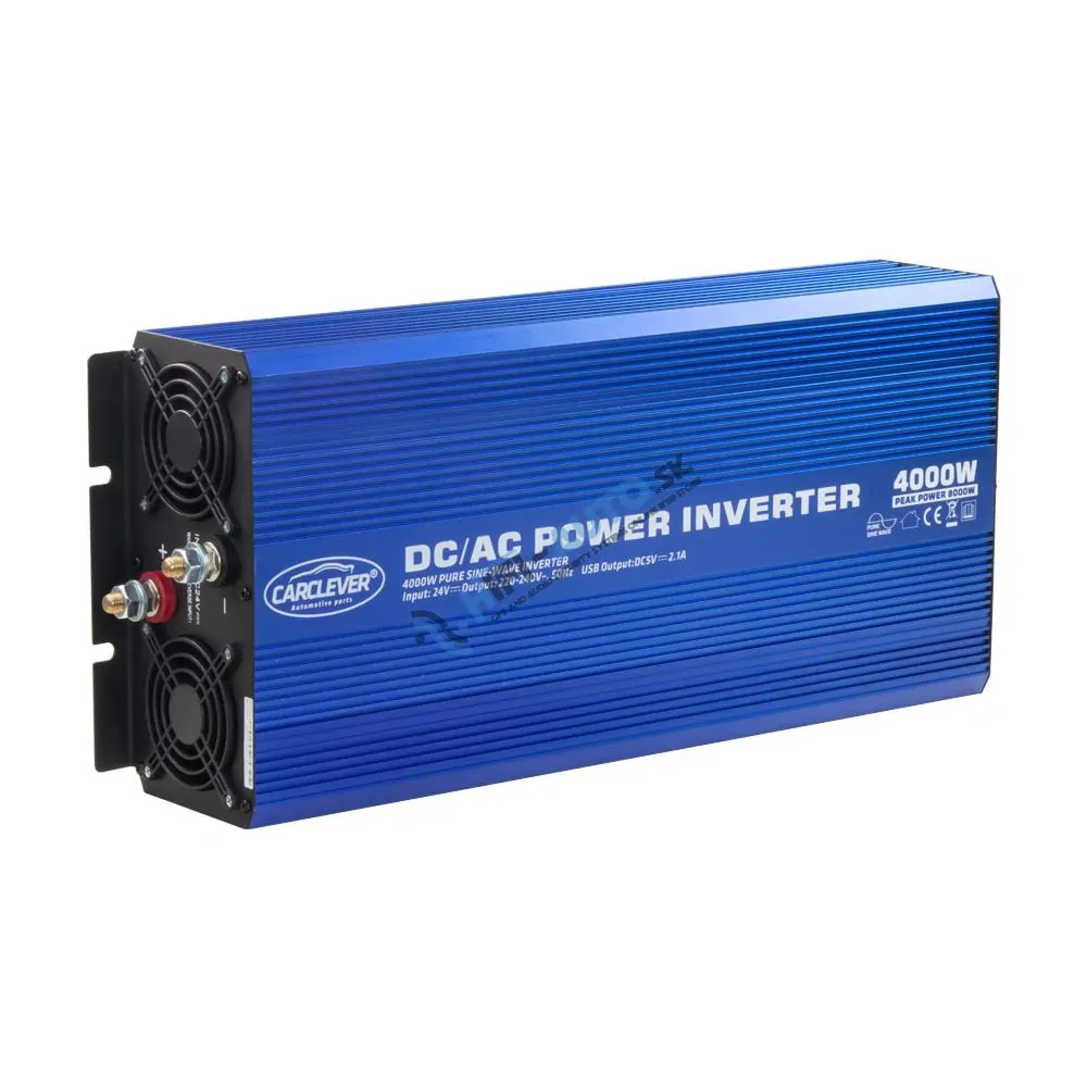 Sínusový menič napätia z 24/230V + USB, 4000W