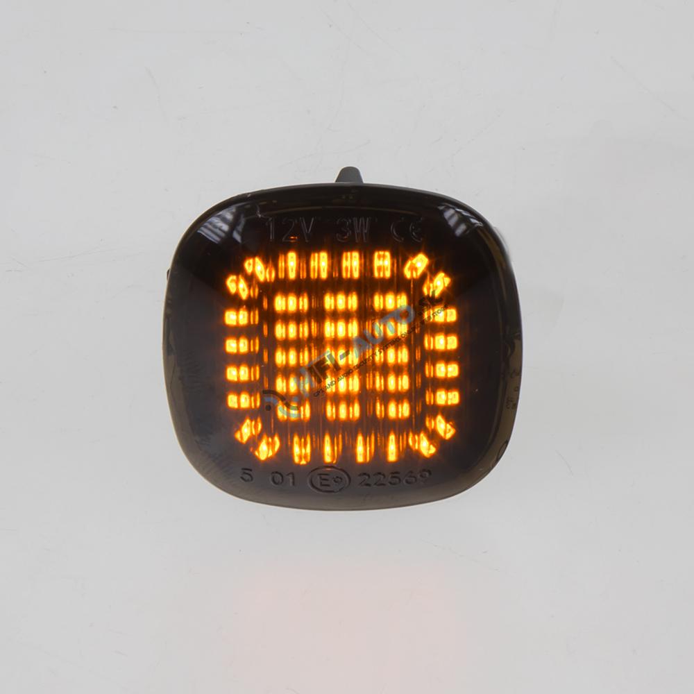 LED dynamické blinkre Škoda, Audi, Seat oranžové dymové