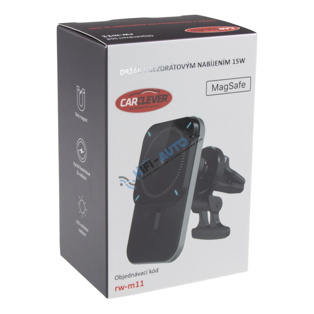 Magnetický držiak s Qi dobíjaním do mriežky ventilácie (MagSafe compatible)