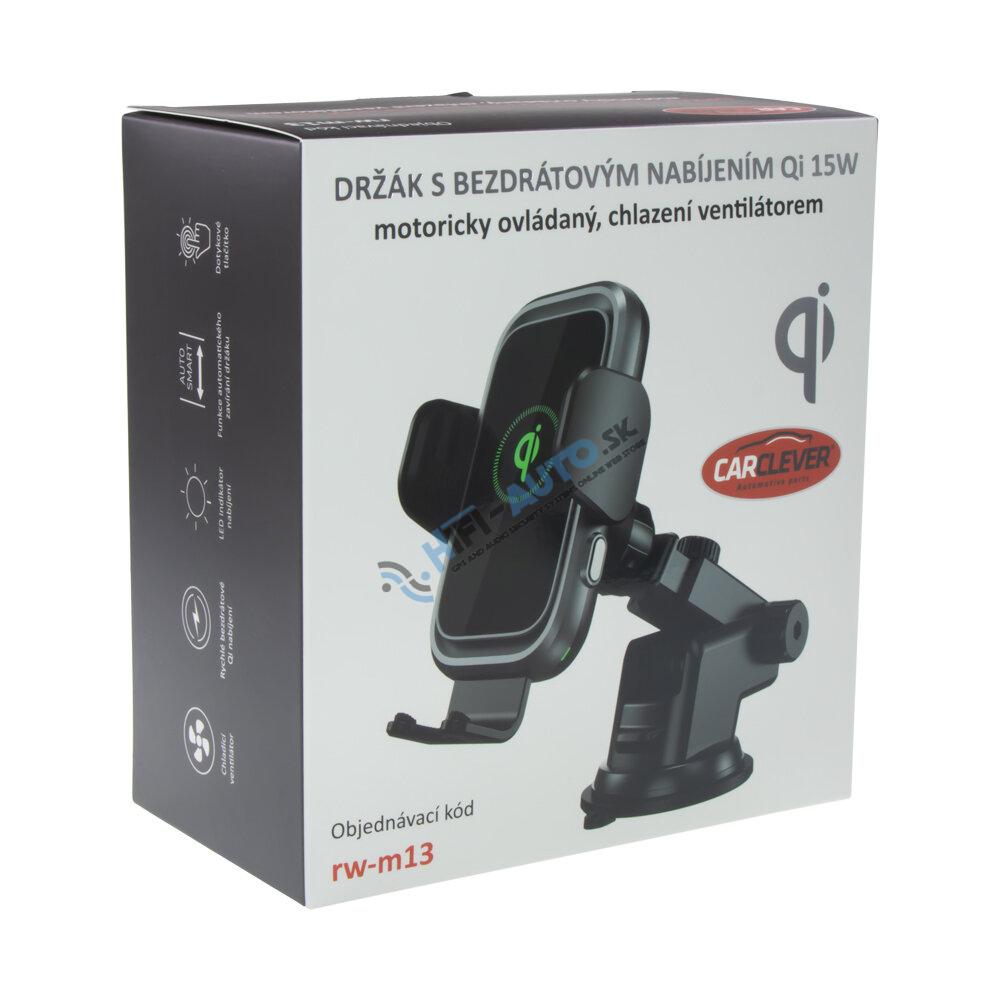 Držiak s Qi dobíjaním, motoricky ovládaný s chladením, 2 typy uchytenia v cene