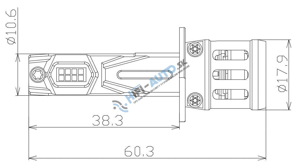 LED H1 biela, 9-18V, 4600LM