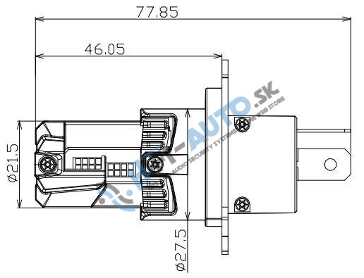 LED H4 biela, 9-18V, 6000LM