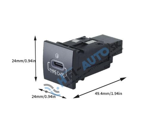 USB-C nabíjačka PD (Power Delivery) do VW Golf IV