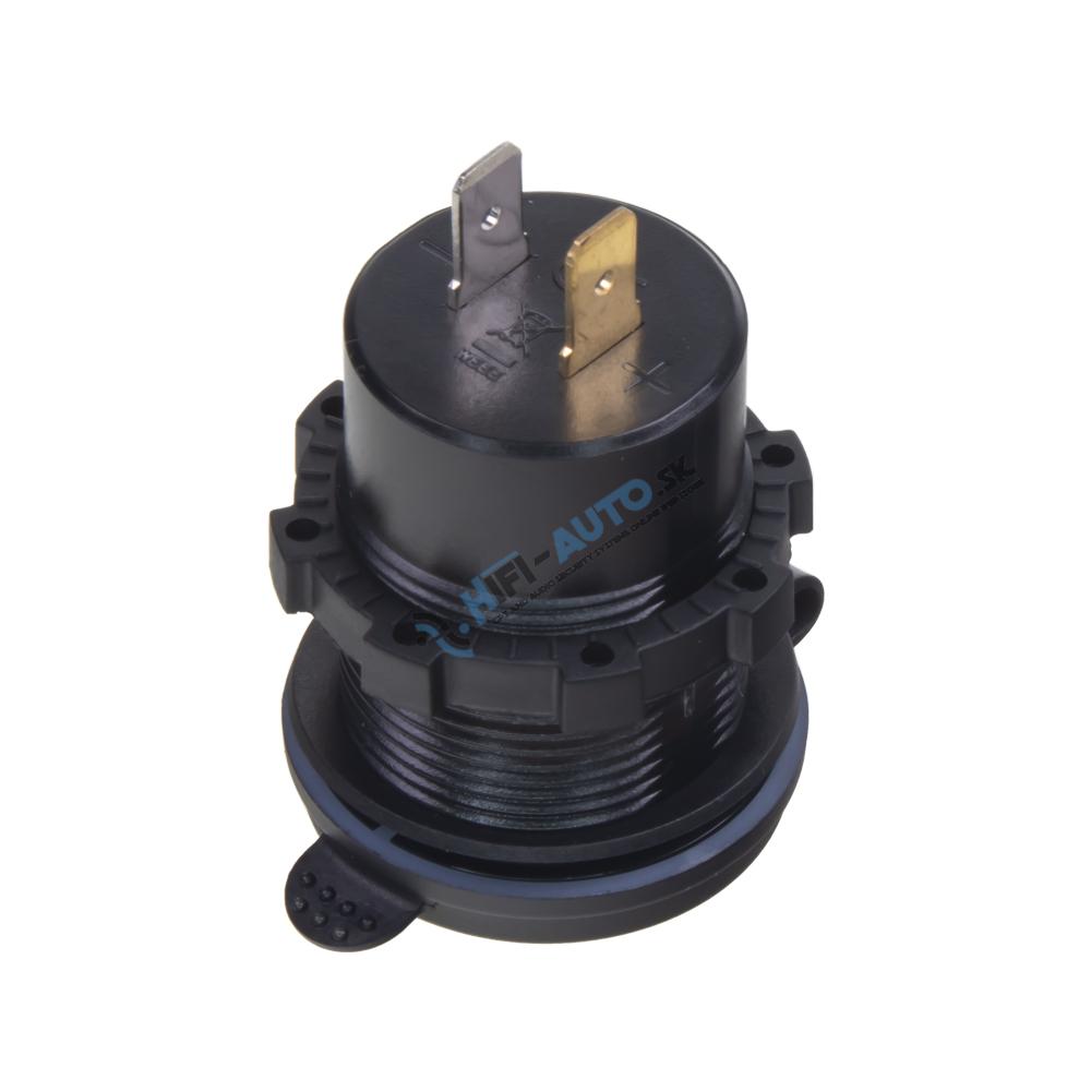 USB QC3.0 + 2x USB-C PD 45W zásuvka 12/24V