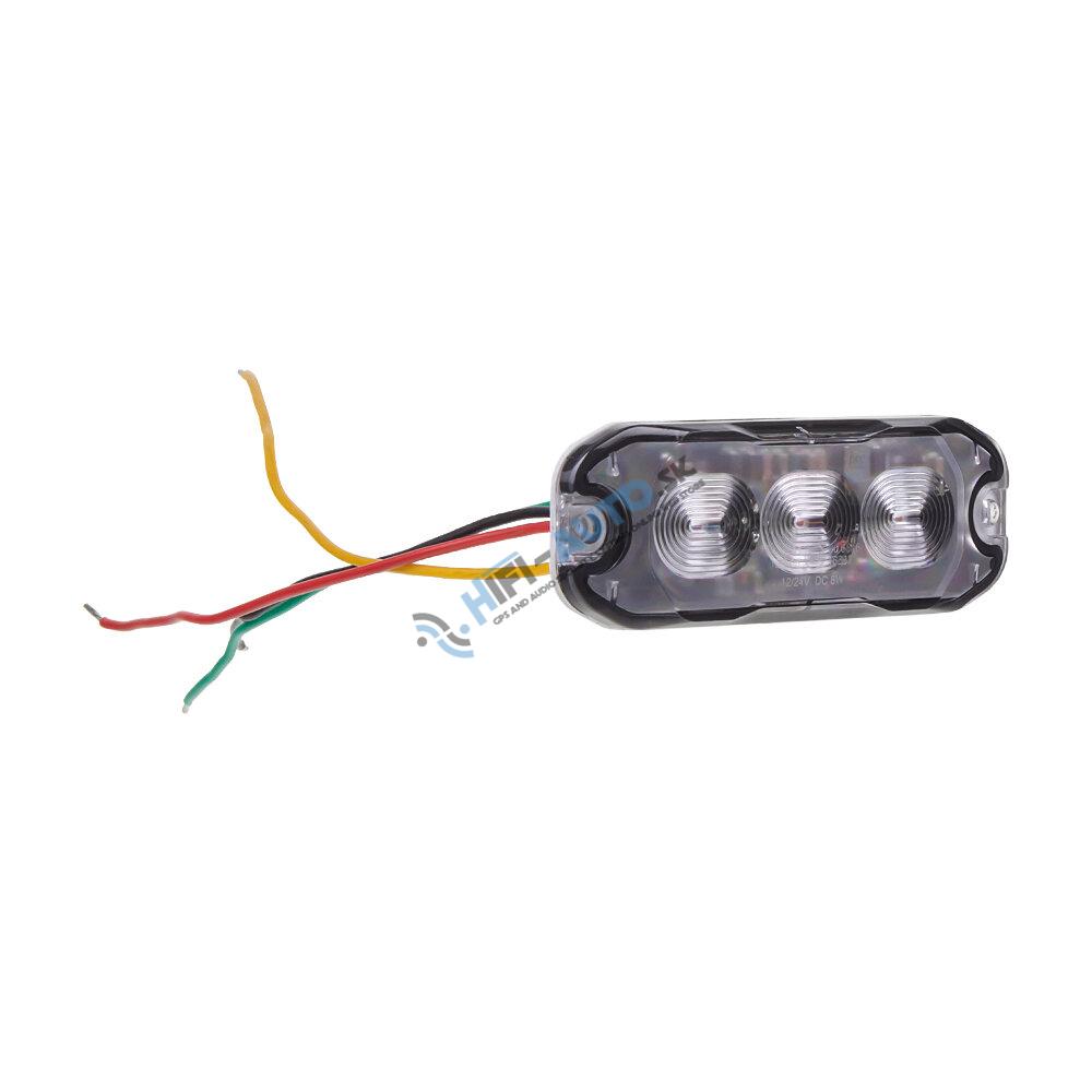 PROFI SLIM výstražné LED svetlo vonkajšie, modré, 12-24V, ECE R10