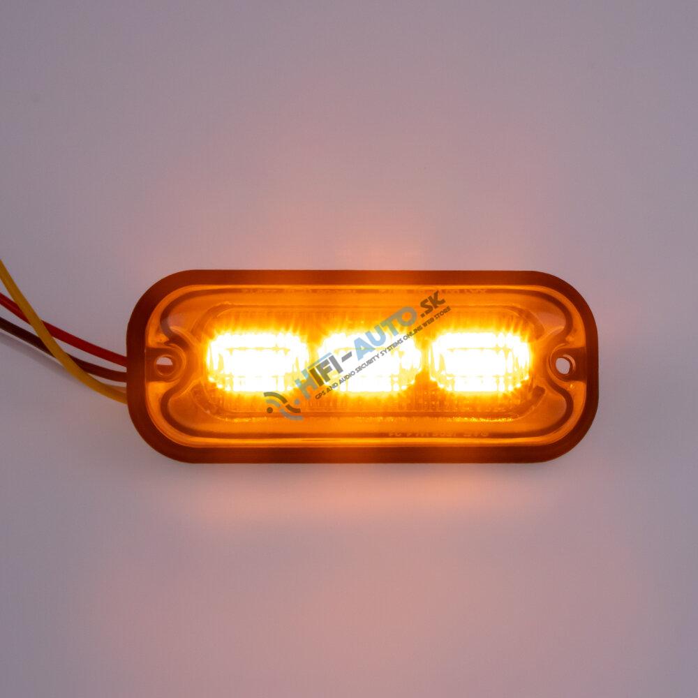 PREDATOR 3x4W LED, 12-24V, oranžový, ECE R65