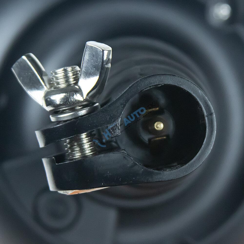 LED maják, 12-24V, 10x1, 8W, oranžový, na držiak, ECE R65 R10