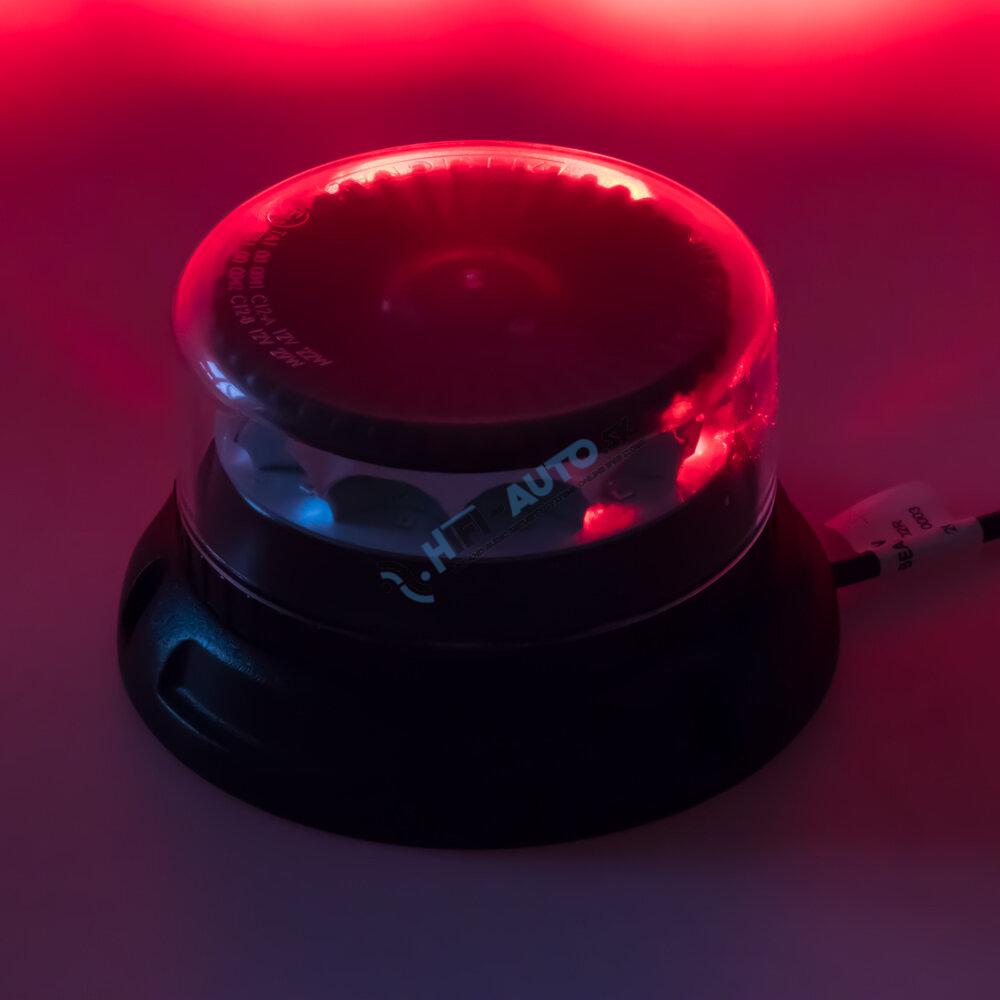 PROFI LED maják 12-24V 12x3W červený číry 133x76mm, ECE R10