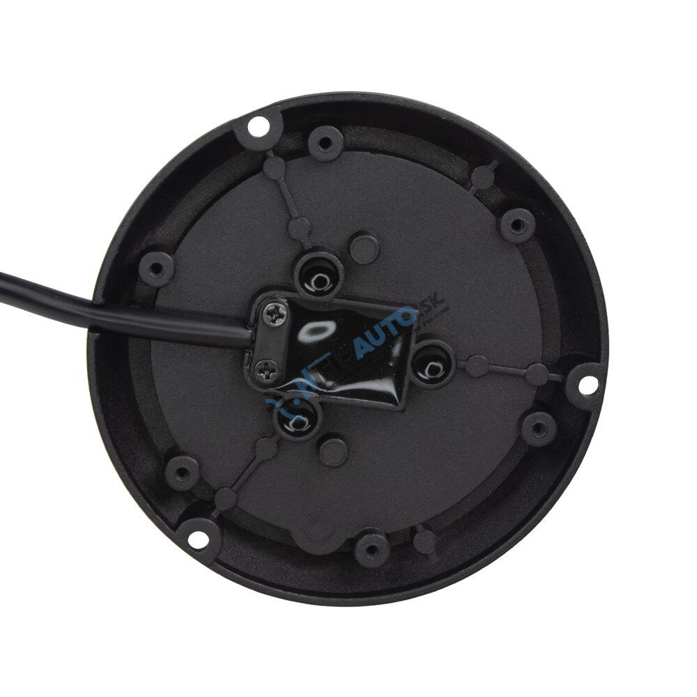 Robustný modro-červený LED maják, čierny hliník, 36W, ECE R10