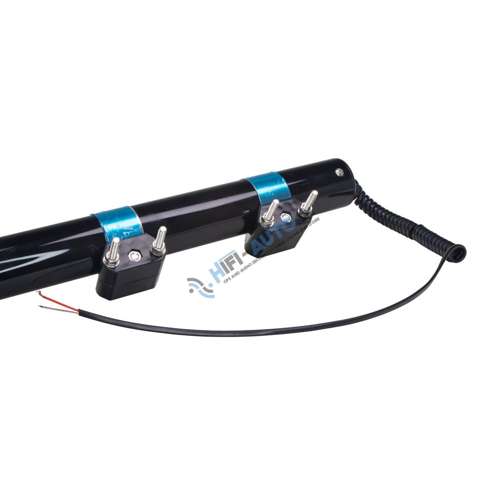 LED maják, 12V, 6 x 1W modrý s teleskopickou tyčou na motocykel