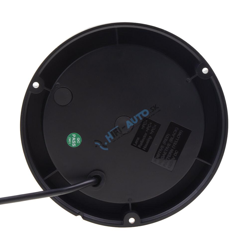 LED maják, 12-24V, 16x1W oranžový, fix, ECE R65 