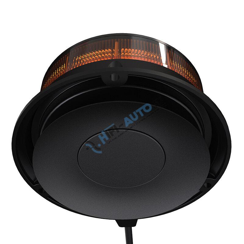LED maják, 12-24V, 30x0, 7W oranžový, magnet, ECE R65 R10