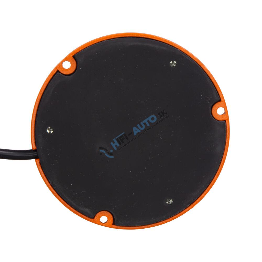 Robustný oranžový LED maják, oranž.hliník, 36W, ECE R65