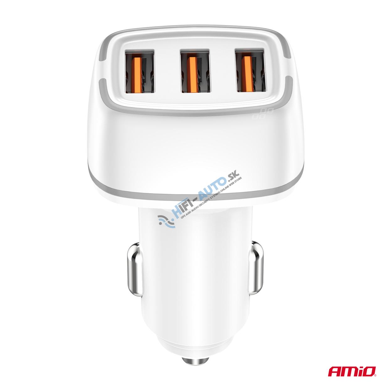 Autonabíjačka 2x USB-A + USB-C 32W