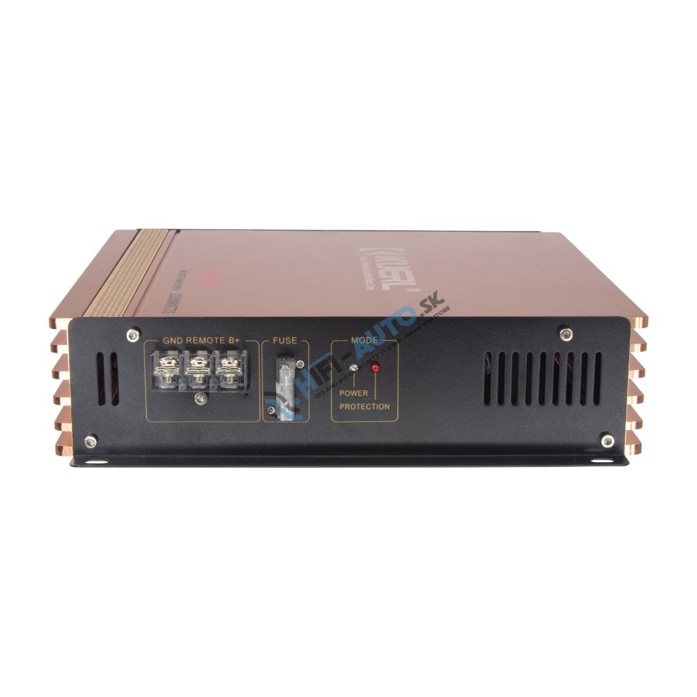 KUERL 2cestný zosilňovač do auta, 2 x 60W / 1 x 80W