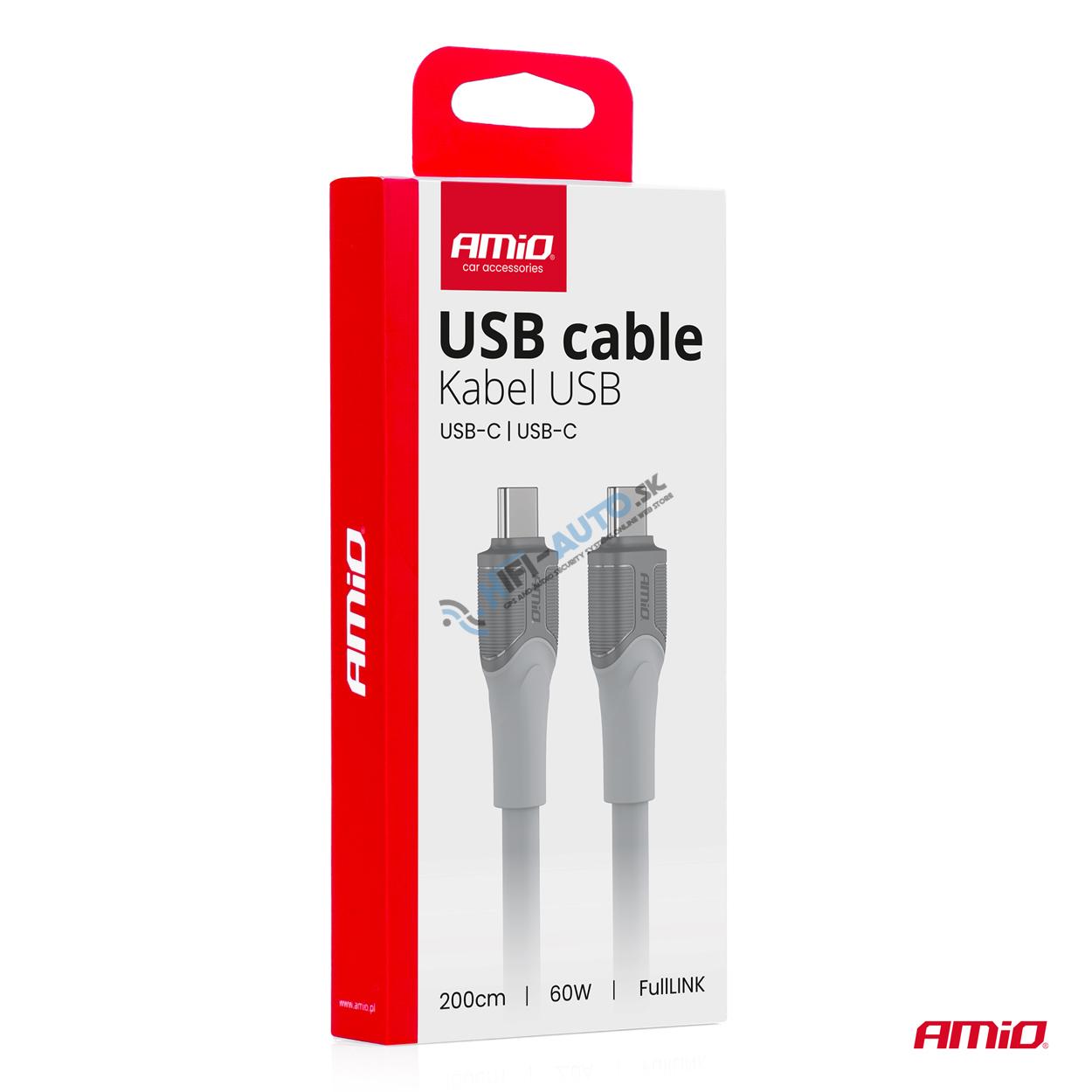 Kábel USB-C TO TYP-C 60W 200cm FullLINK model X111
