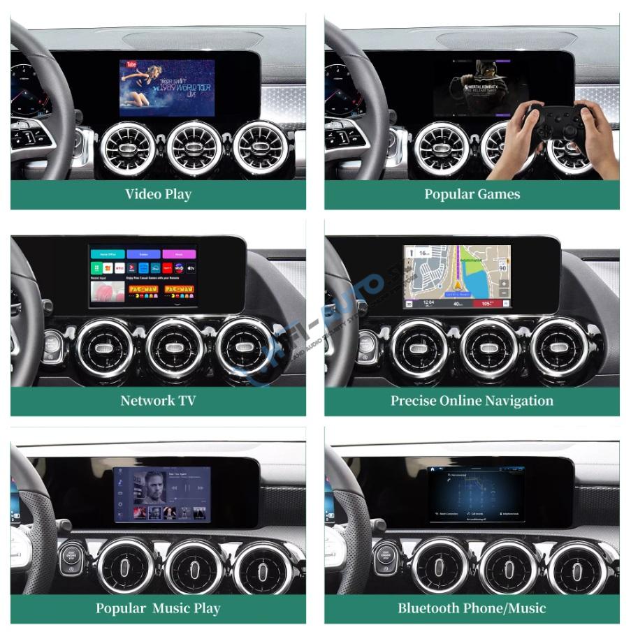 Android Auto + CarPlay + Android pre Mercedes A, B, CLA, GLA, GLB